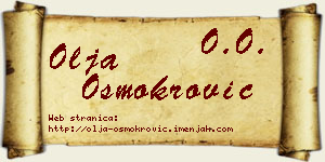 Olja Osmokrović vizit kartica